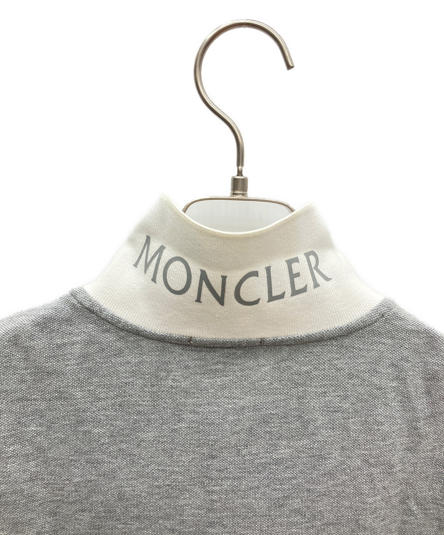 中古・古着通販】MONCLER (モンクレール) ポロシャツ グレー サイズ:S