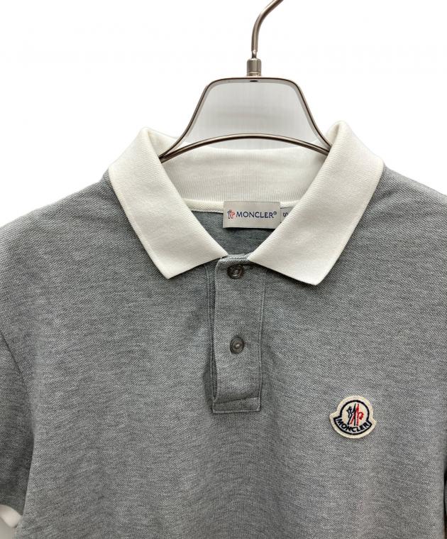 中古・古着通販】MONCLER (モンクレール) ポロシャツ グレー サイズ:S