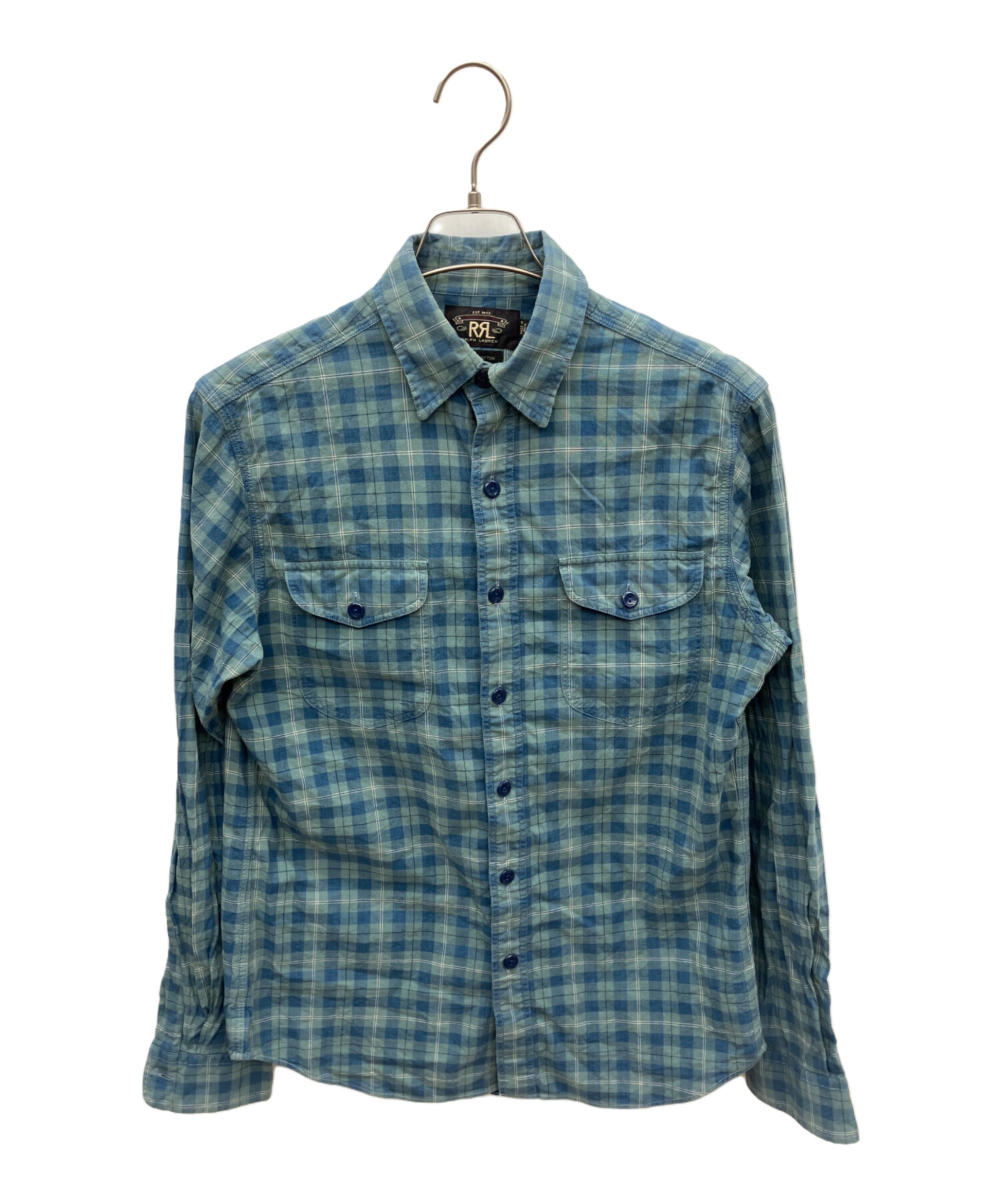 ダブルアールエルRRLパッチワークネルシャツ ワークシャツ｜Double RL