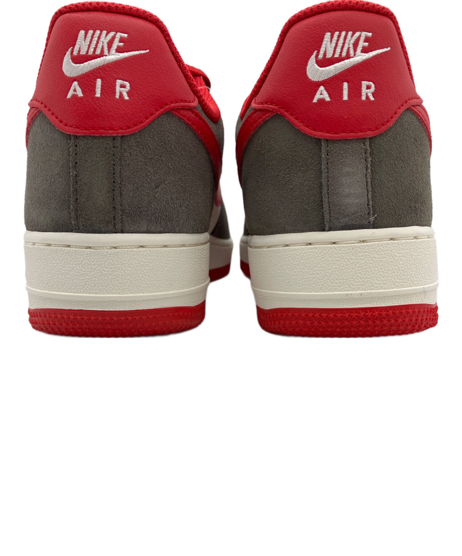 中古・古着通販】NIKE (ナイキ) AIR FORCE1 LOW グレー×レッド サイズ 