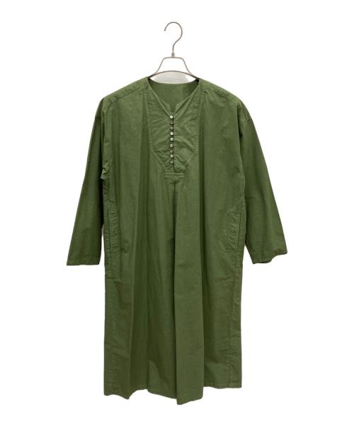 中古・古着通販】nest Robe (ネストローブ) 長袖ワンピース グリーン