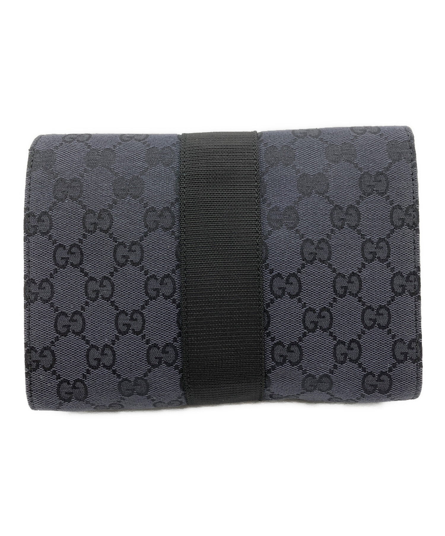中古・古着通販】GUCCI (グッチ) GGキャンバスポーチ ブラック 中古・古着通販】GUCCI (グッチ) GGキャンバスポーチ ブラック