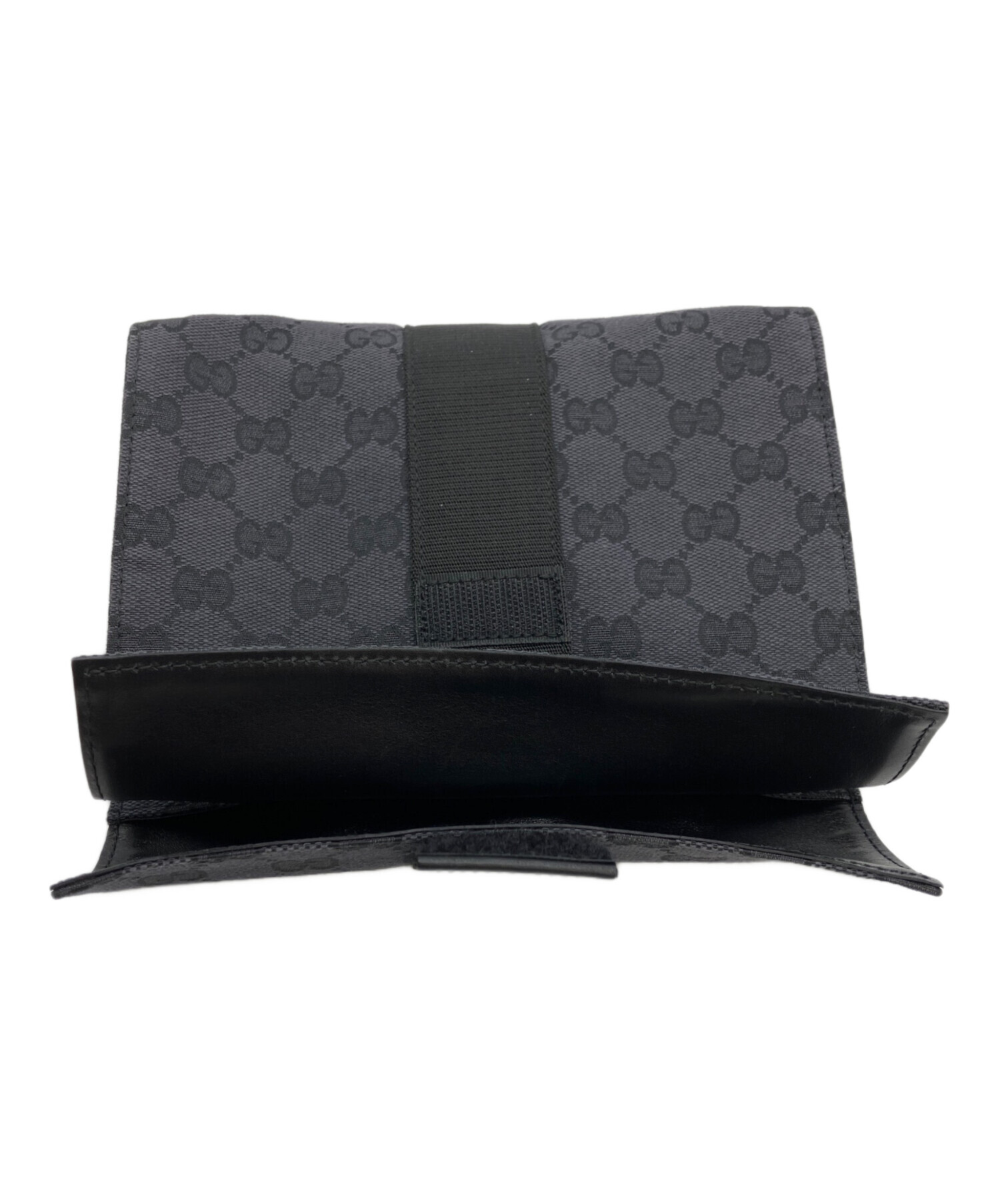 中古・古着通販】GUCCI (グッチ) GGキャンバスポーチ ブラック 