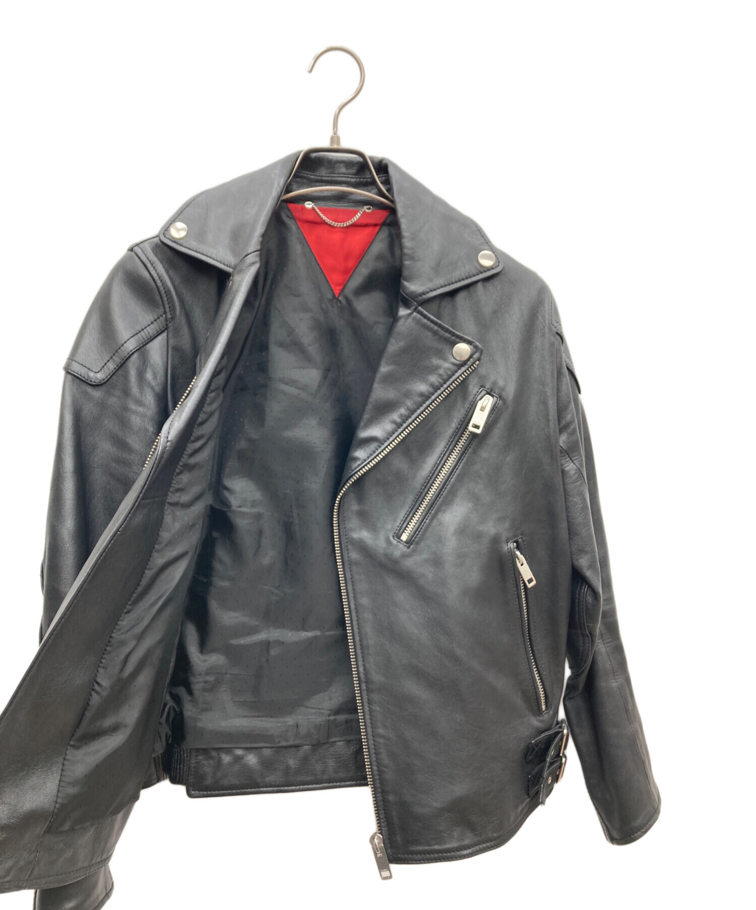 中古・古着通販】DIESEL (ディーゼル) ダブルライダースジャケット