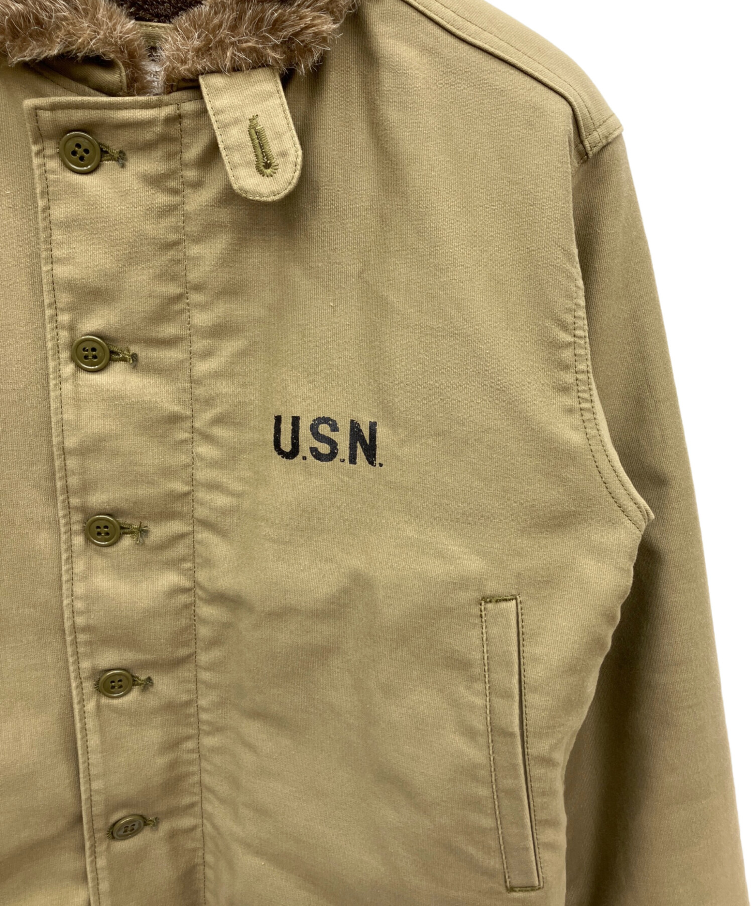 中古・古着通販】HOUSTON (ヒューストン) デッキジャケット カーキ