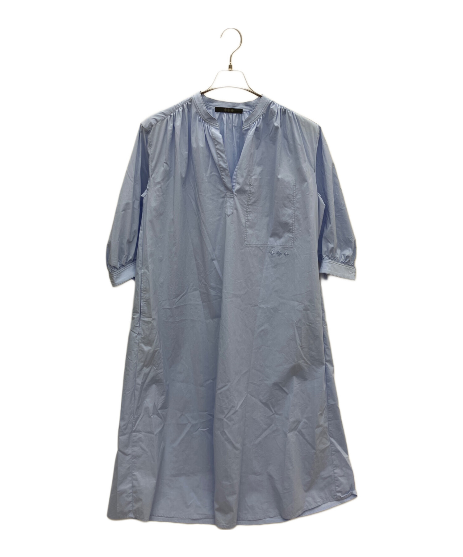 中古・古着通販】TATRAS (タトラス) 長袖ワンピース ブルー