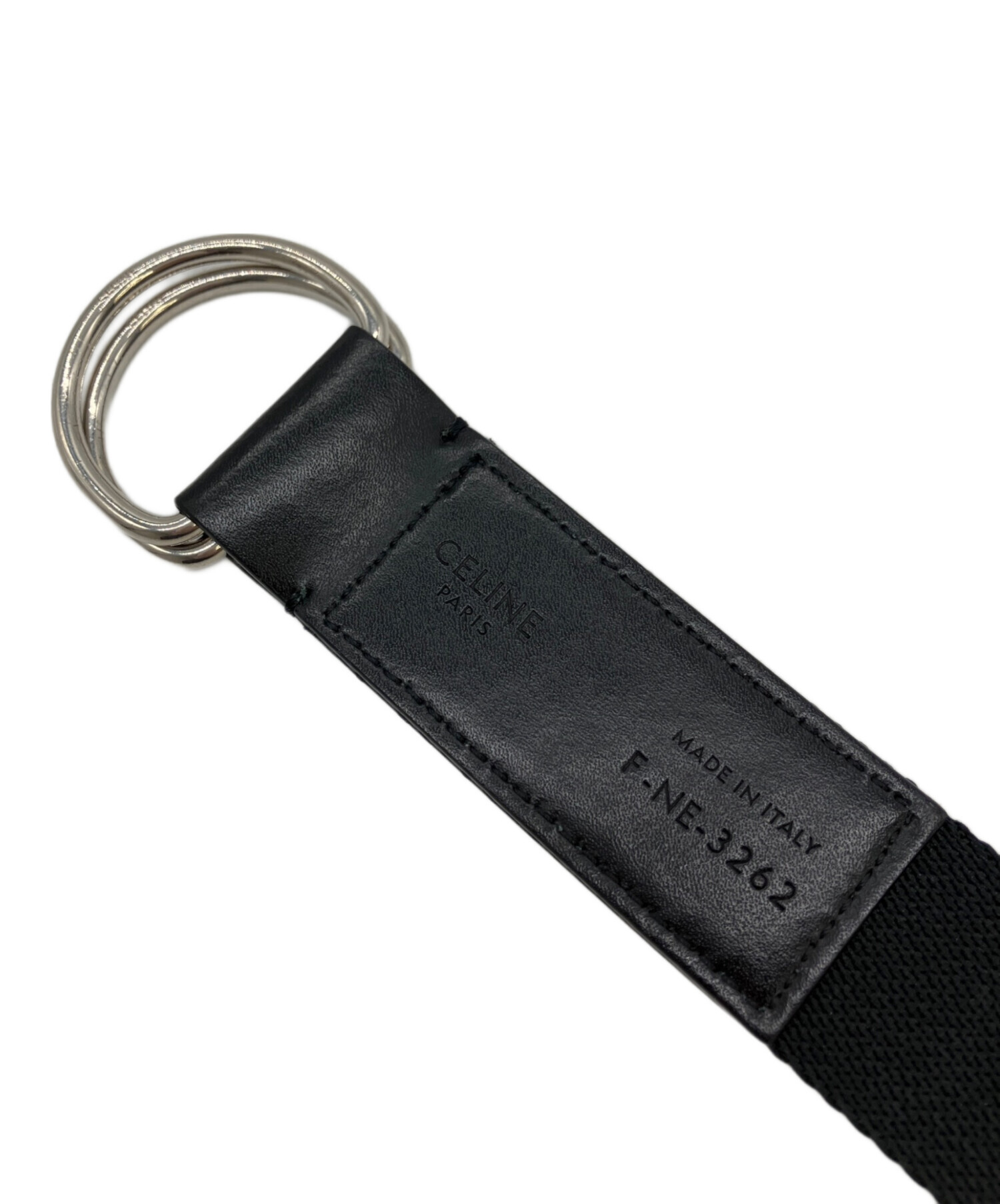 中古・古着通販】CELINE (セリーヌ) ジャガードリングベルト ブラック