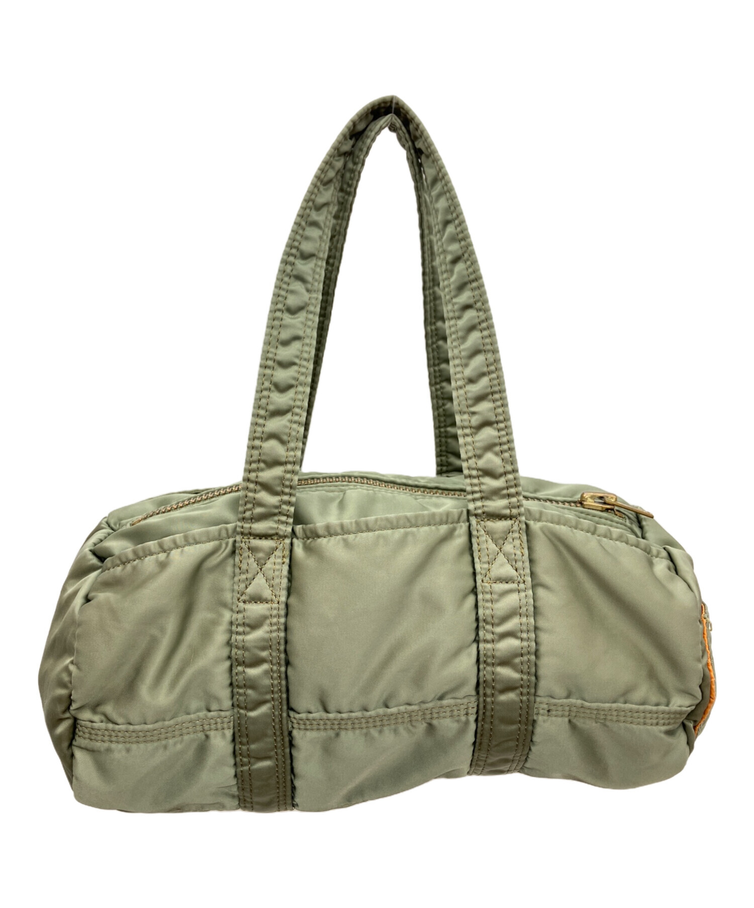 PORTER ポーター　タンカー　ミニボストンバッグ　ドラムバッグ　カーキ 吉田カバン タンカー ドラムバッグ ミニボストン ロゴ カーキ 緑（2023