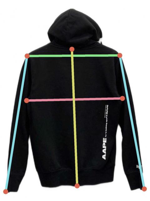 ア ベイシングエイプ プルオーバーパーカー 黒 メンズ Mサイズ 中古・古着通販】A BATHING APE (ア ベイシング エイプ) プルオーバー