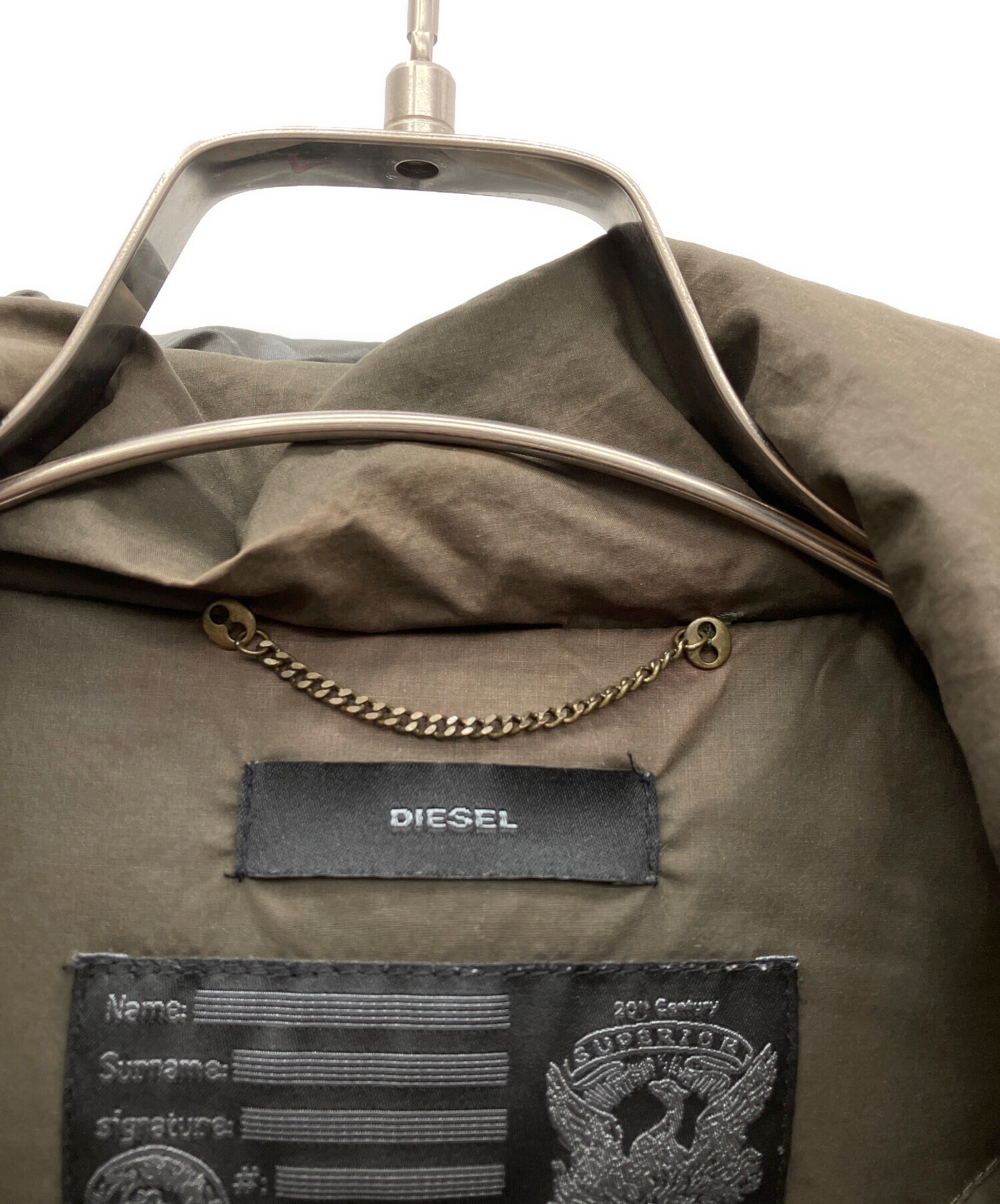 中古・古着通販】DIESEL (ディーゼル) ダウンジャケット カーキ