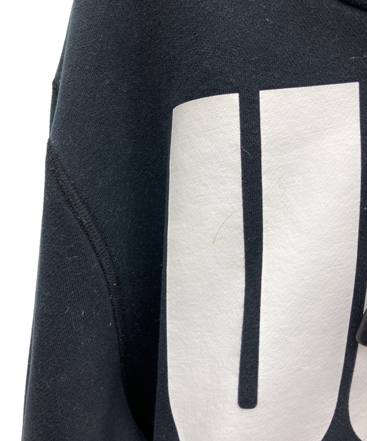 中古・古着通販】UGG (アグ) プルオーバーパーカー ブラック サイズ:S