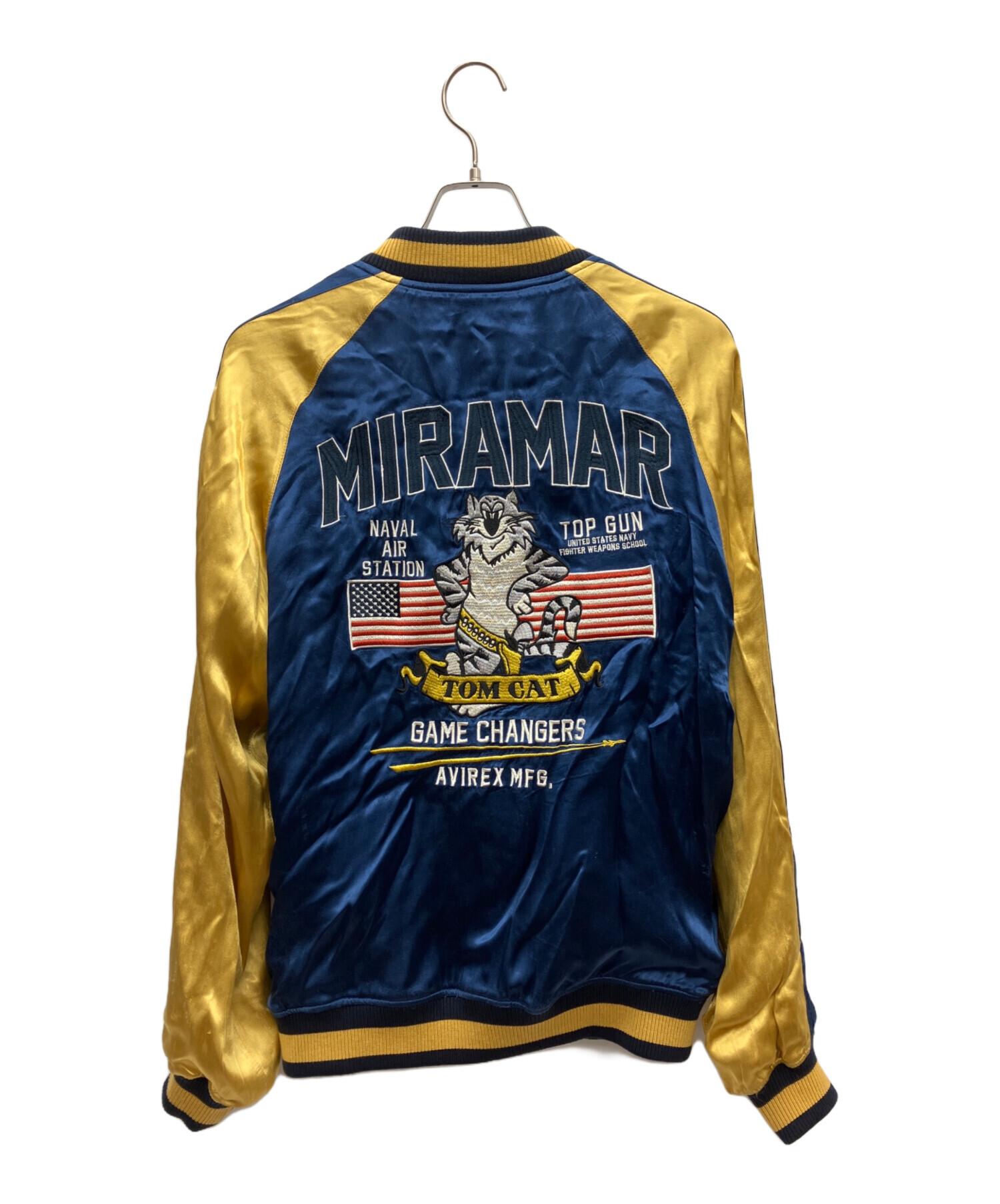 うじマット　AVIREX スカジャン L ネイビー オリーブ うじマット AVIREX スカジャン L ネイビー オリーブ 楽天市場】AVIREX