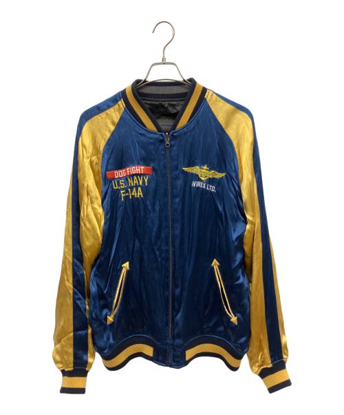 Avirex スカジャン 青と金 中古・古着通販】AVIREX (アヴィレックス) スカジャン ネイビー