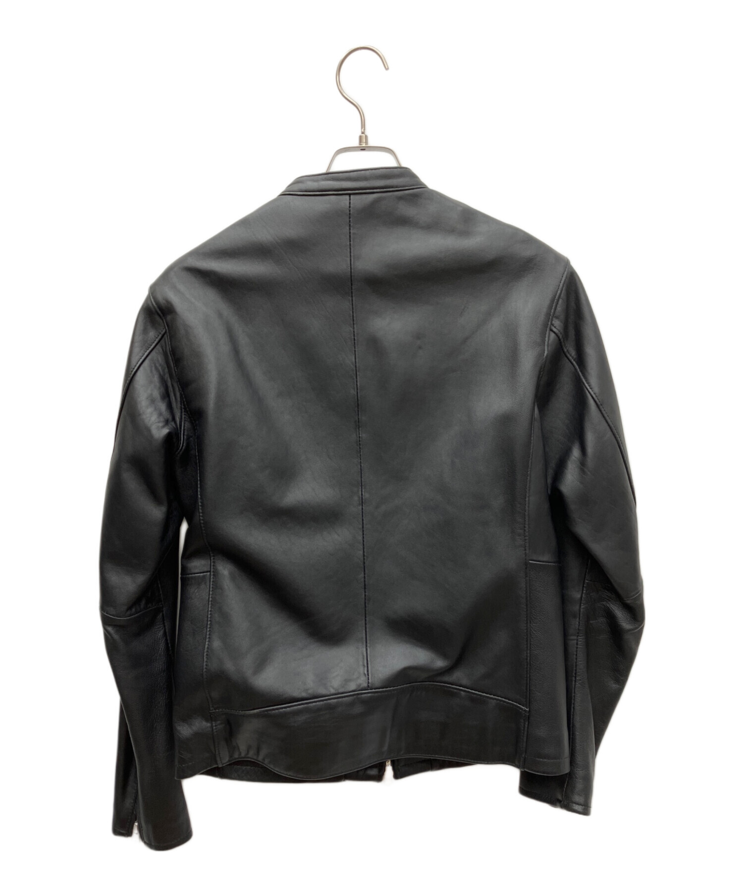 新品未使用 地底人 ラム レザー フリース フーディ ジャケット ボア M 新品未使用 地底人 ラム レザー フリース フーディ ジャケット