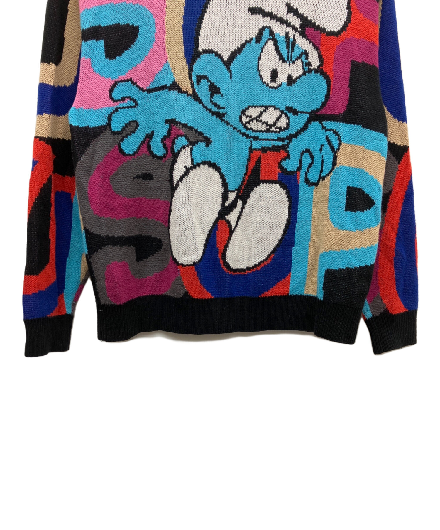 SUPREME 20AW Smurfs Sweater プルオーバーニット 中古・古着通販】SUPREME (シュプリーム) 20AW Smurfs Sweater マルチ