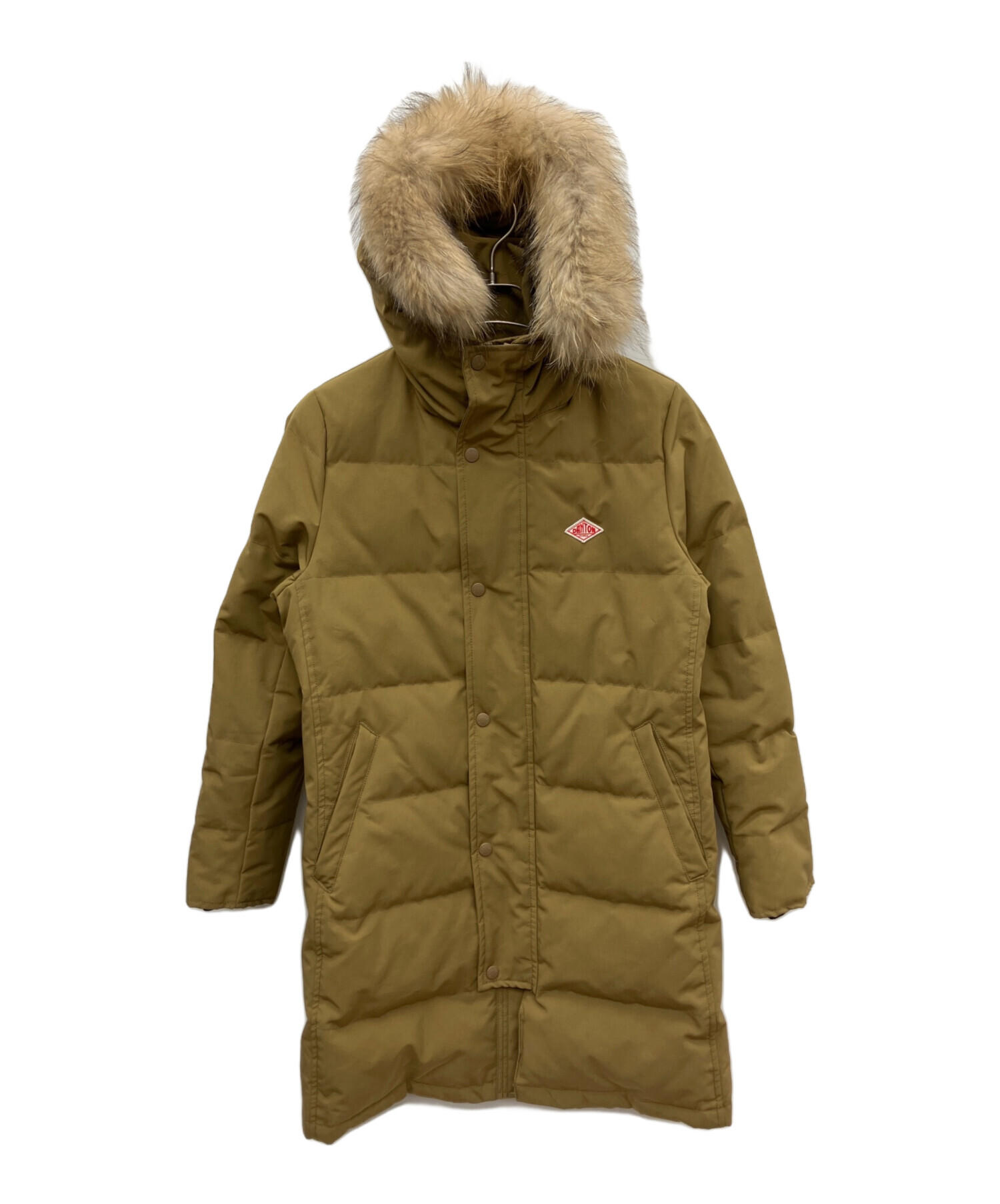 フード付きブラウンダウンジャケット ダウン80% フード付きブラウンダウンジャケット - メルカリ