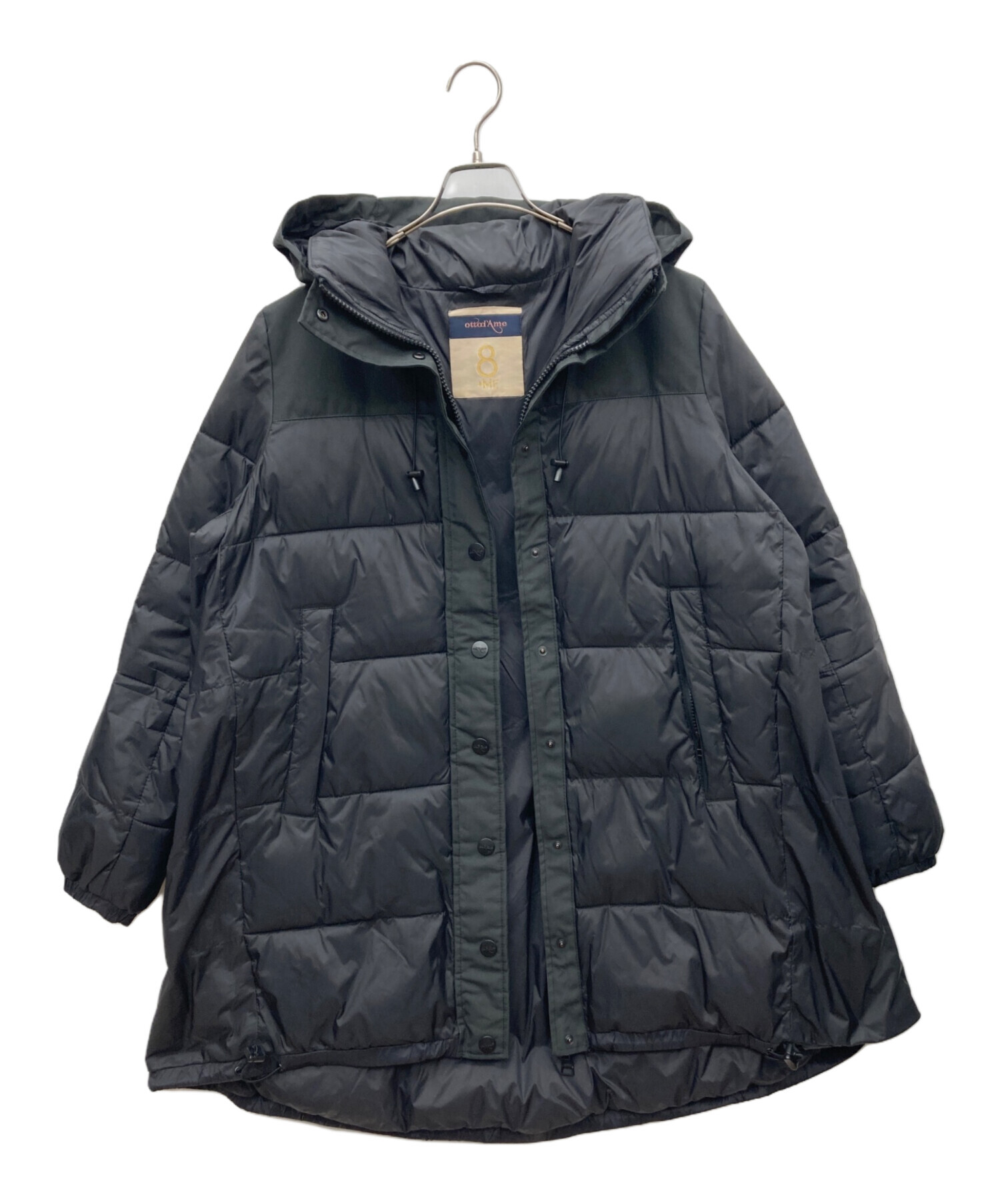 ottod'Ame オットダム　中綿フーデットベスト　ポンチョ 中古・古着通販】ottod'Ame (オットダム) 中綿ジャケット ブラック