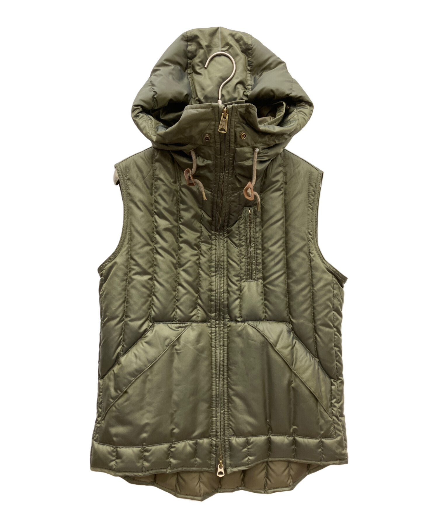 ラルフローレン ダウンベスト カーキ L 中古・古着通販】RALPH LAUREN (ラルフローレン) ダウンベスト