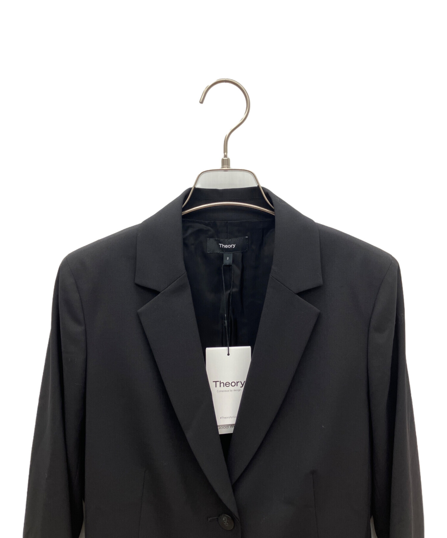 中古・古着通販】theory (セオリー) テーラードジャケット ブラック