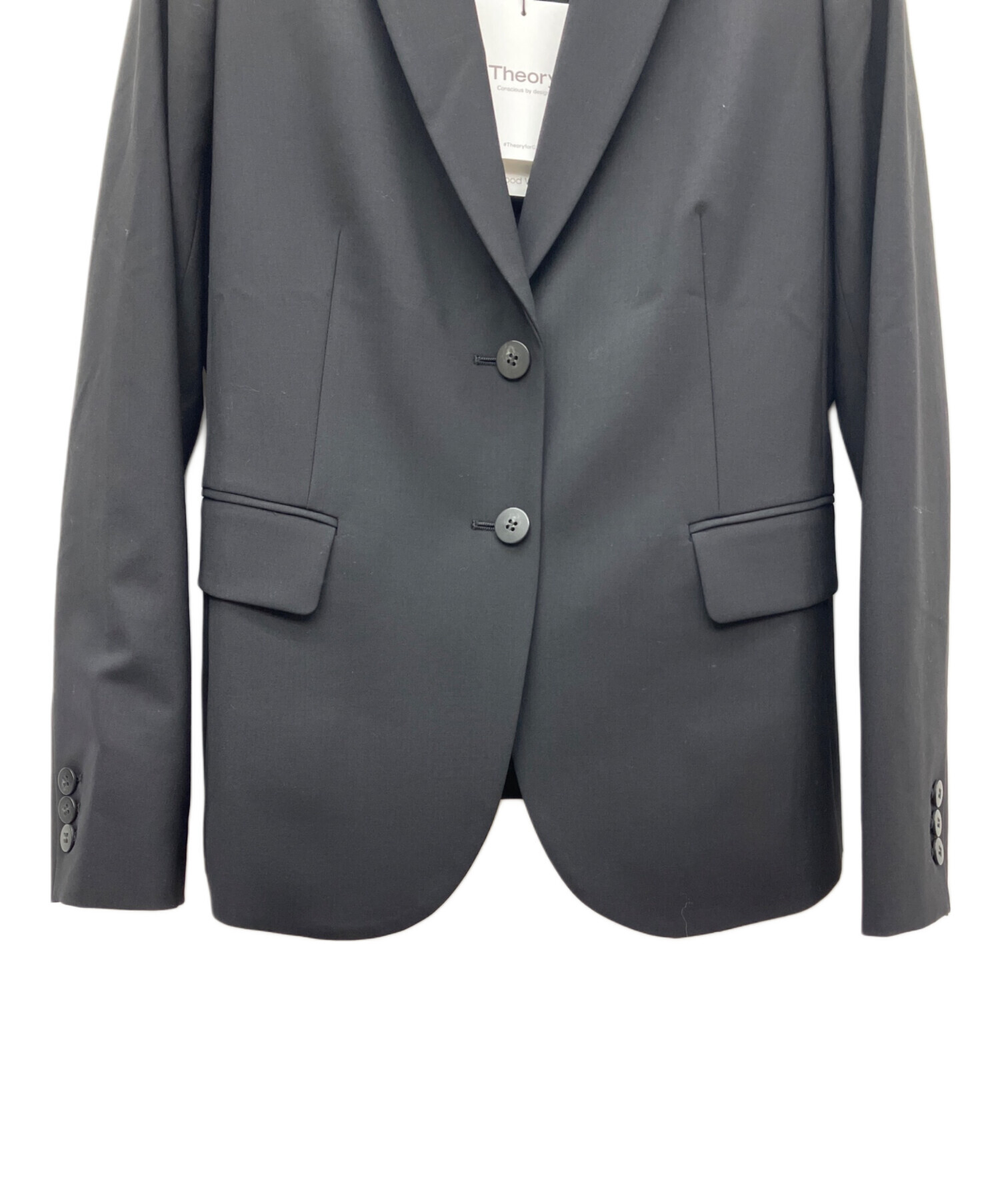 中古・古着通販】theory (セオリー) テーラードジャケット ブラック