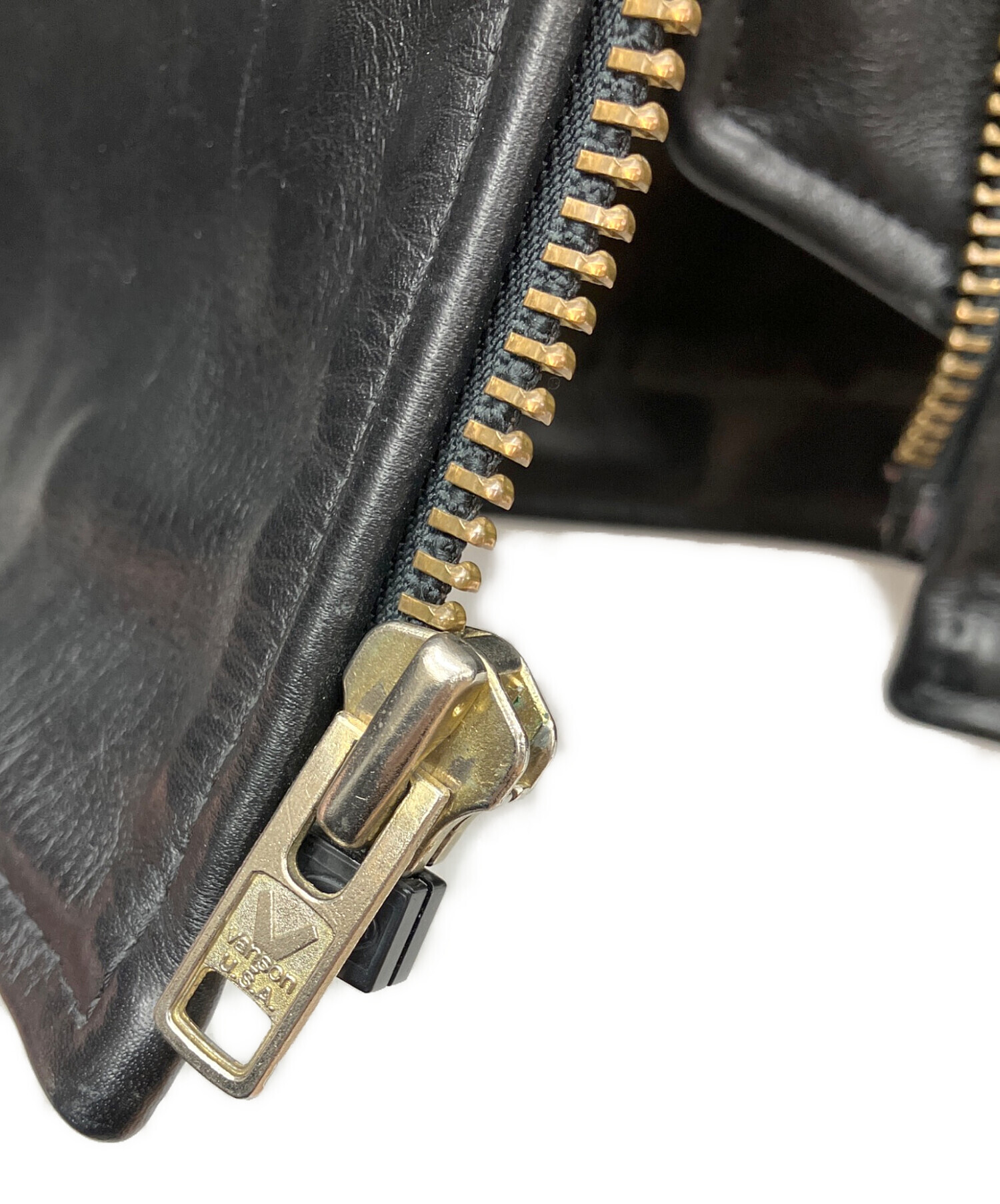 中古・古着通販】VANSON (バンソン) シングルライダースジャケット