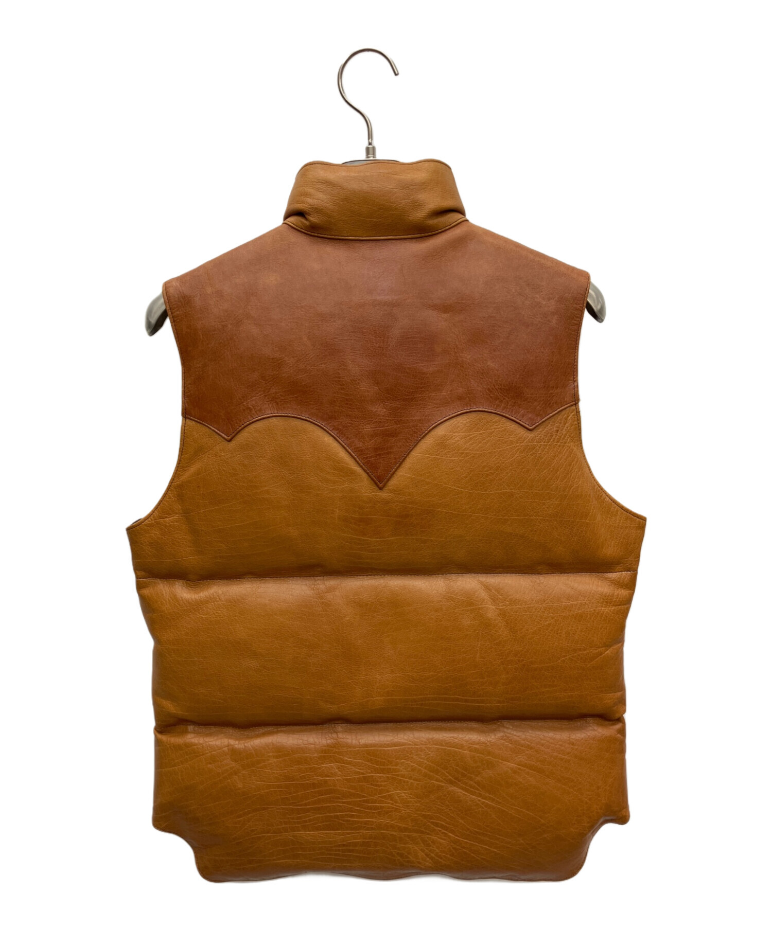 California Mfg Co. レザーダウンベスト M 中古・古着通販】california mfg co (カリフォルニア