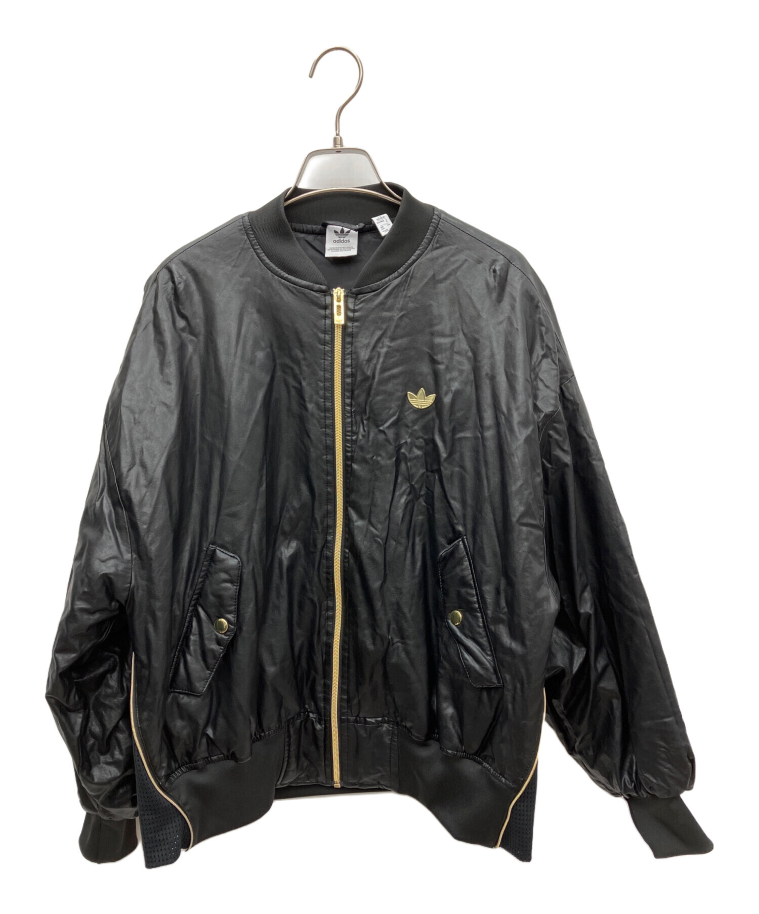 中古・古着通販】adidas (アディダス) フェイクレザーブルゾン