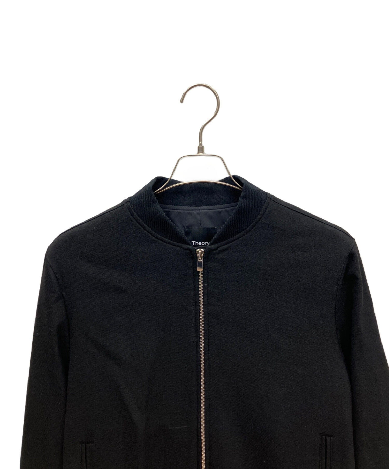 未使用　メンズ　theory セオリー　とろみブルゾン　ジャケット　アウター 中古・古着通販】theory (セオリー) ブルゾン ブラック サイズ:SIZE S