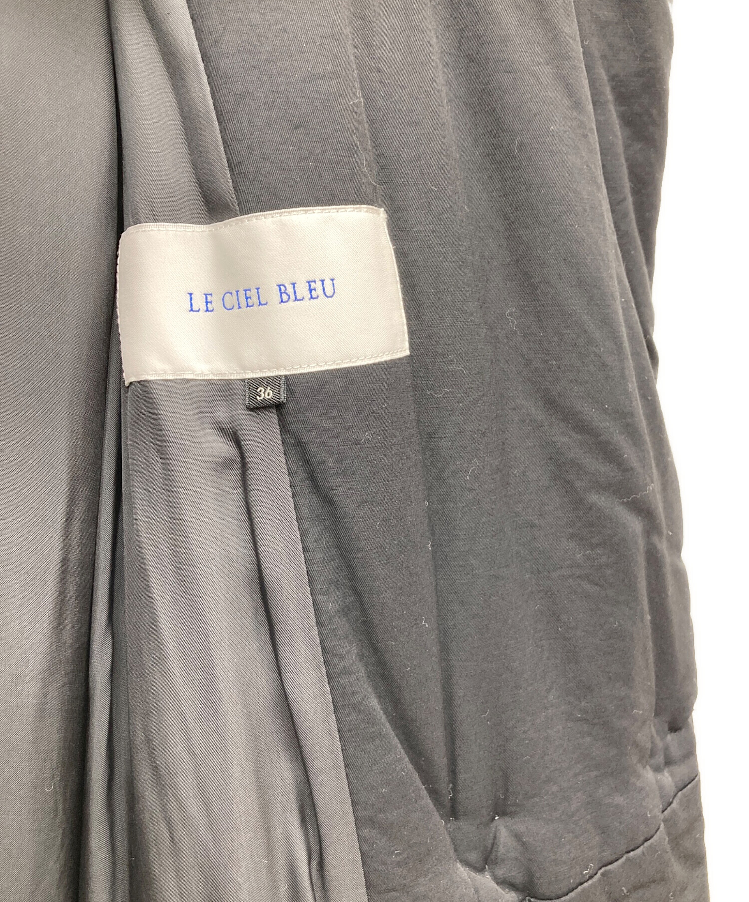 中古・古着通販】LE CIEL BLEU (ルシェルブルー) 中綿コート ブラック