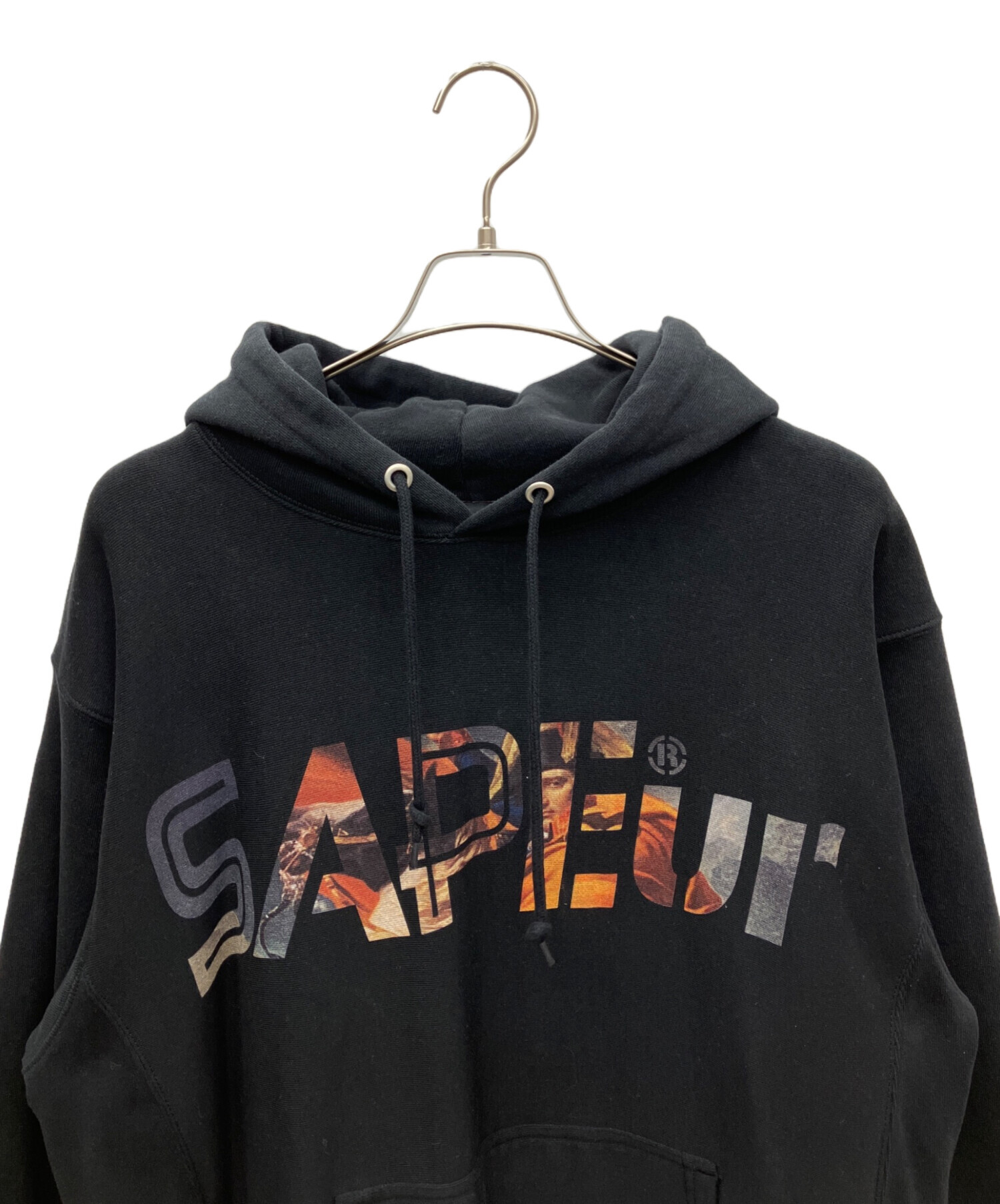 中古・古着通販】SAPEur (サプール) プルオーバーパーカー ブラック