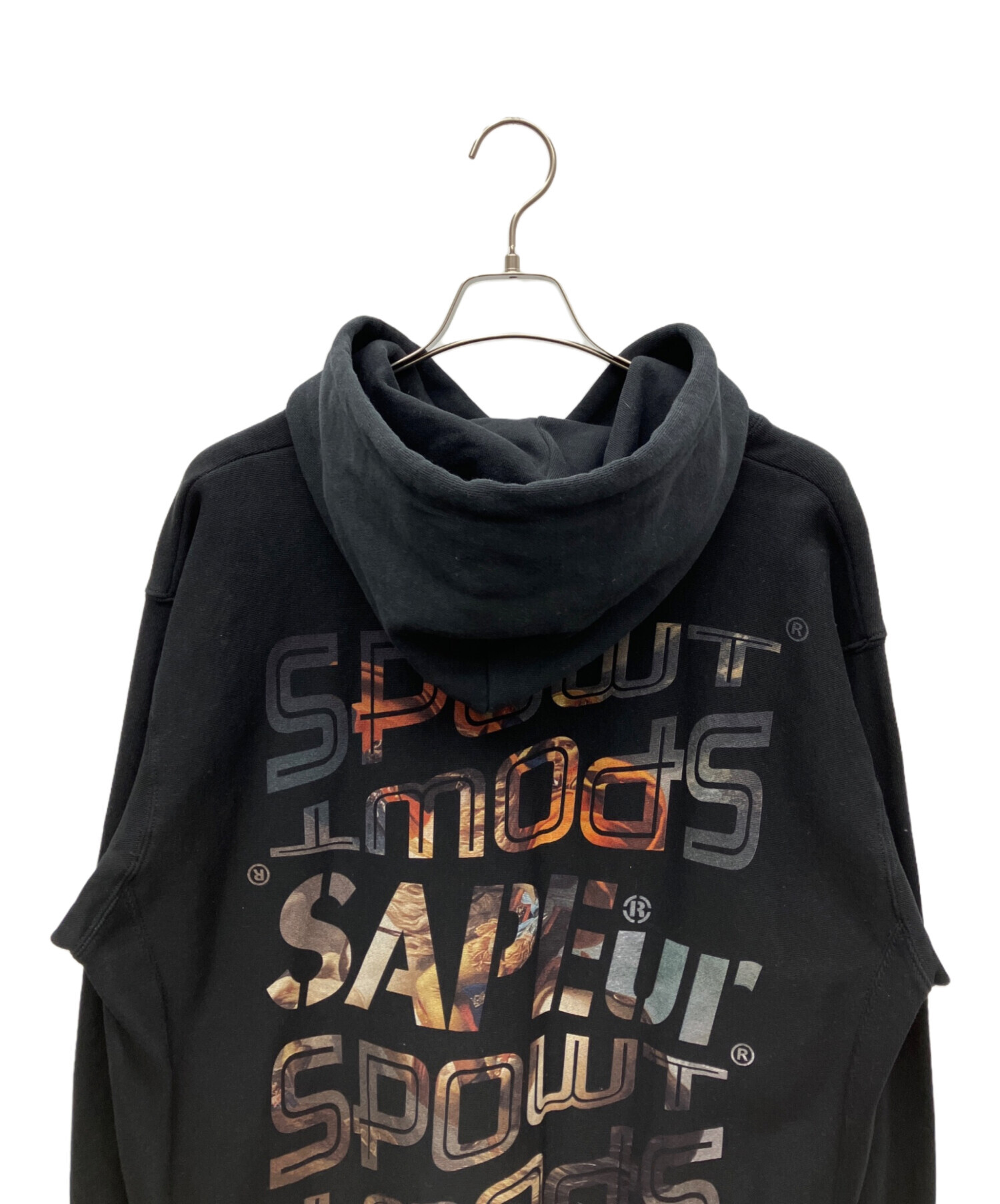 中古・古着通販】SAPEur (サプール) プルオーバーパーカー ブラック