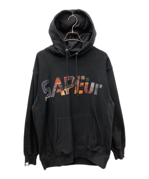 中古・古着通販】SAPEur (サプール) プルオーバーパーカー ブラック