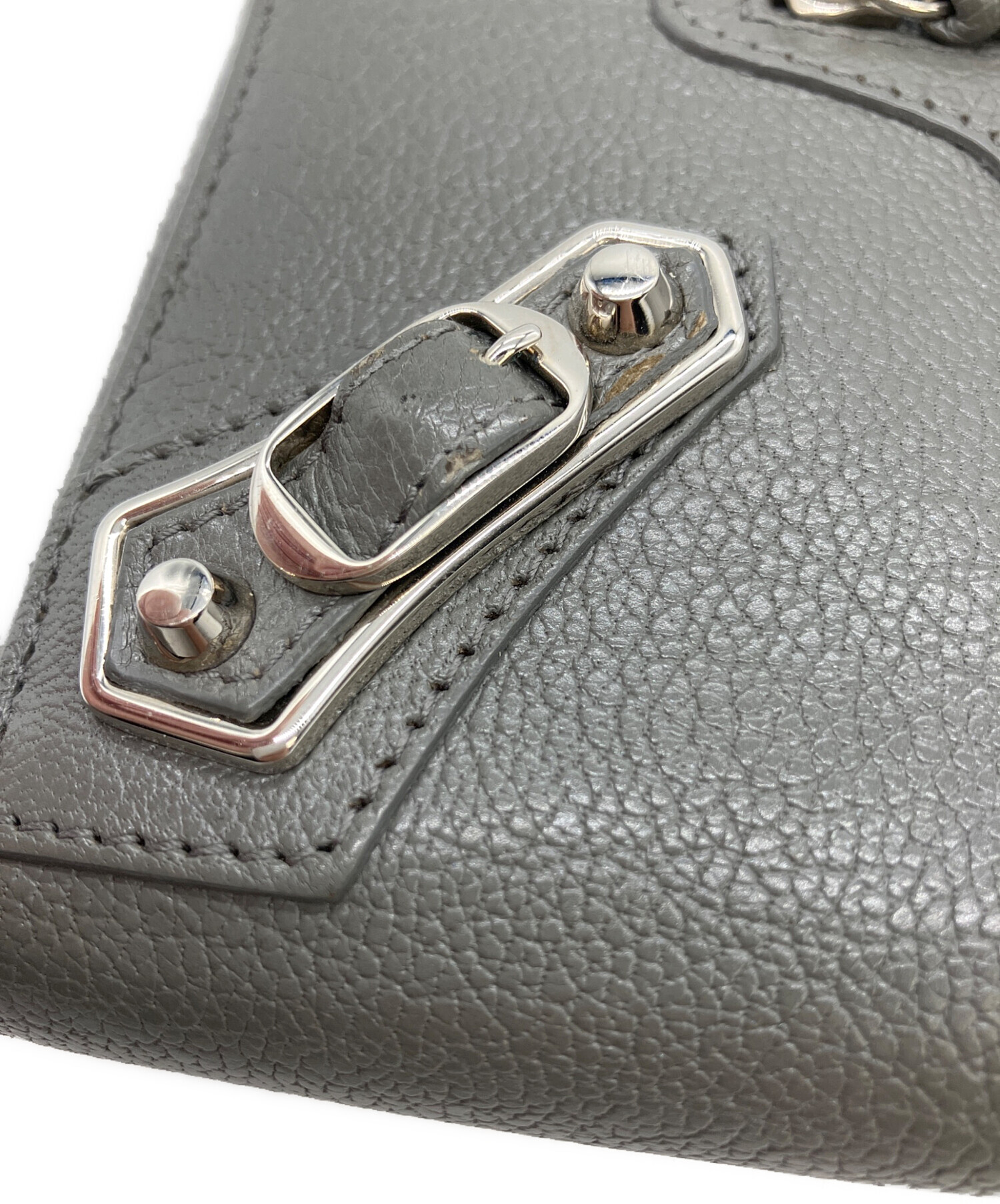 中古・古着通販】BALENCIAGA (バレンシアガ) 長財布 グレー｜ブランド