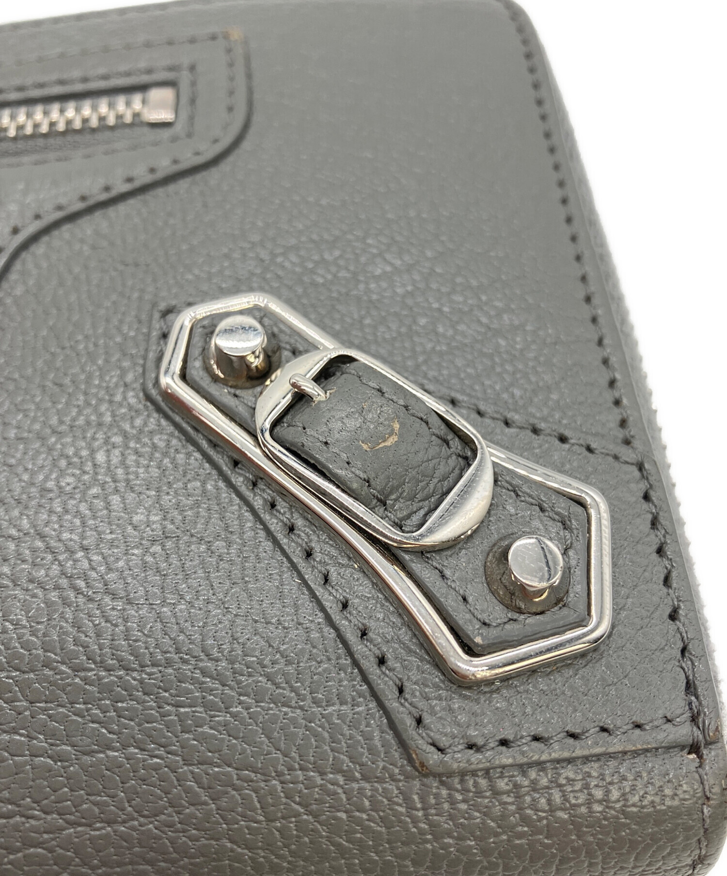 中古・古着通販】BALENCIAGA (バレンシアガ) 長財布 グレー｜ブランド