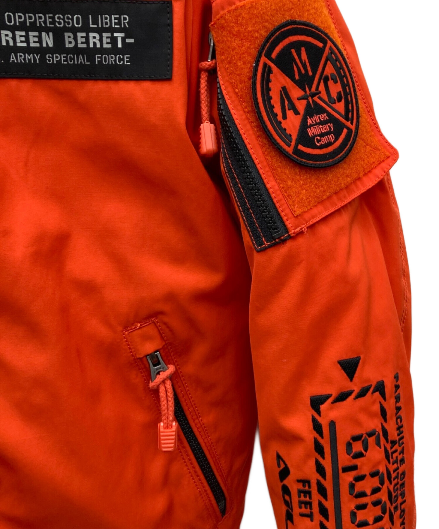 中古・古着通販】AVIREX (アヴィレックス) MA-1ジャケット オレンジ 