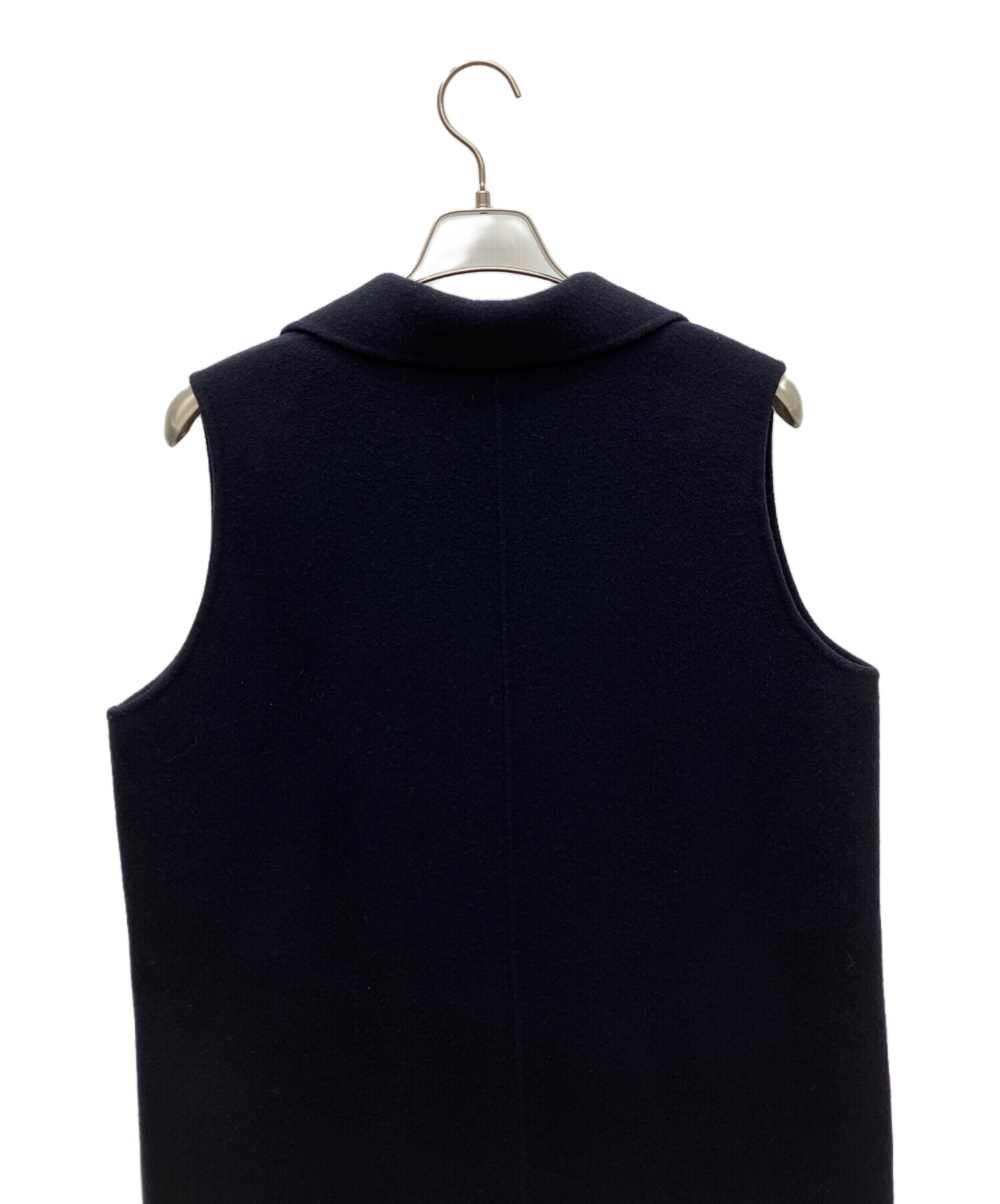 中古・古着通販】SOEJU (ソージュ) ウールリバーロングジレ ネイビー