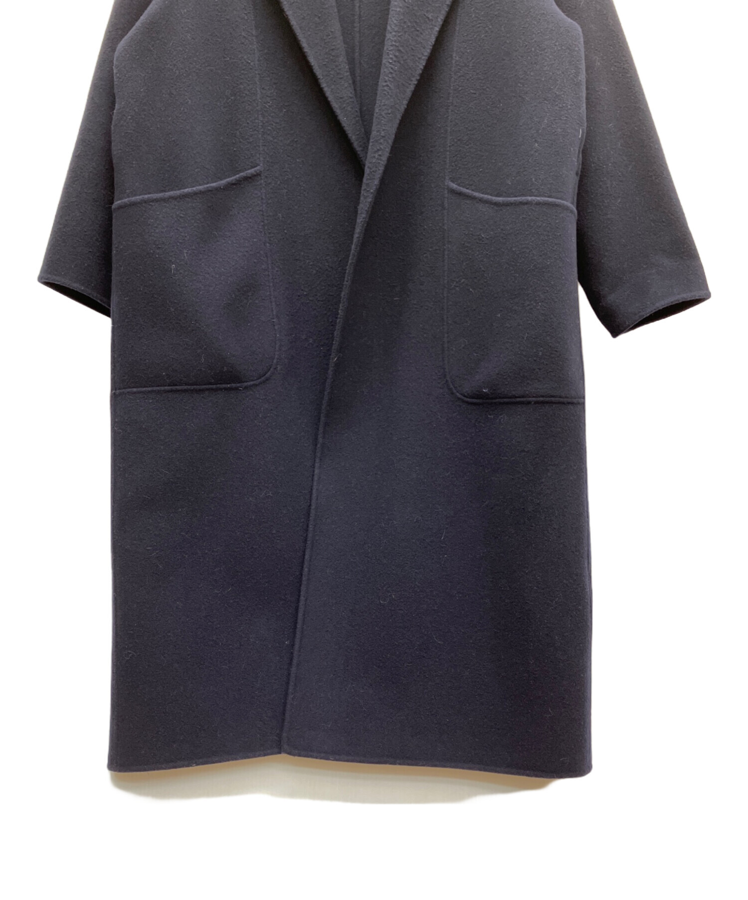 中古・古着通販】SOEJU (ソージュ) ウールリバーローブコート ネイビー