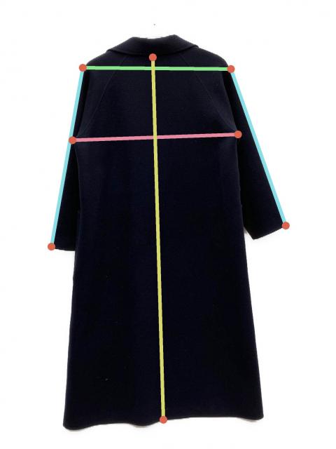 中古・古着通販】SOEJU (ソージュ) ウールリバーローブコート ネイビー