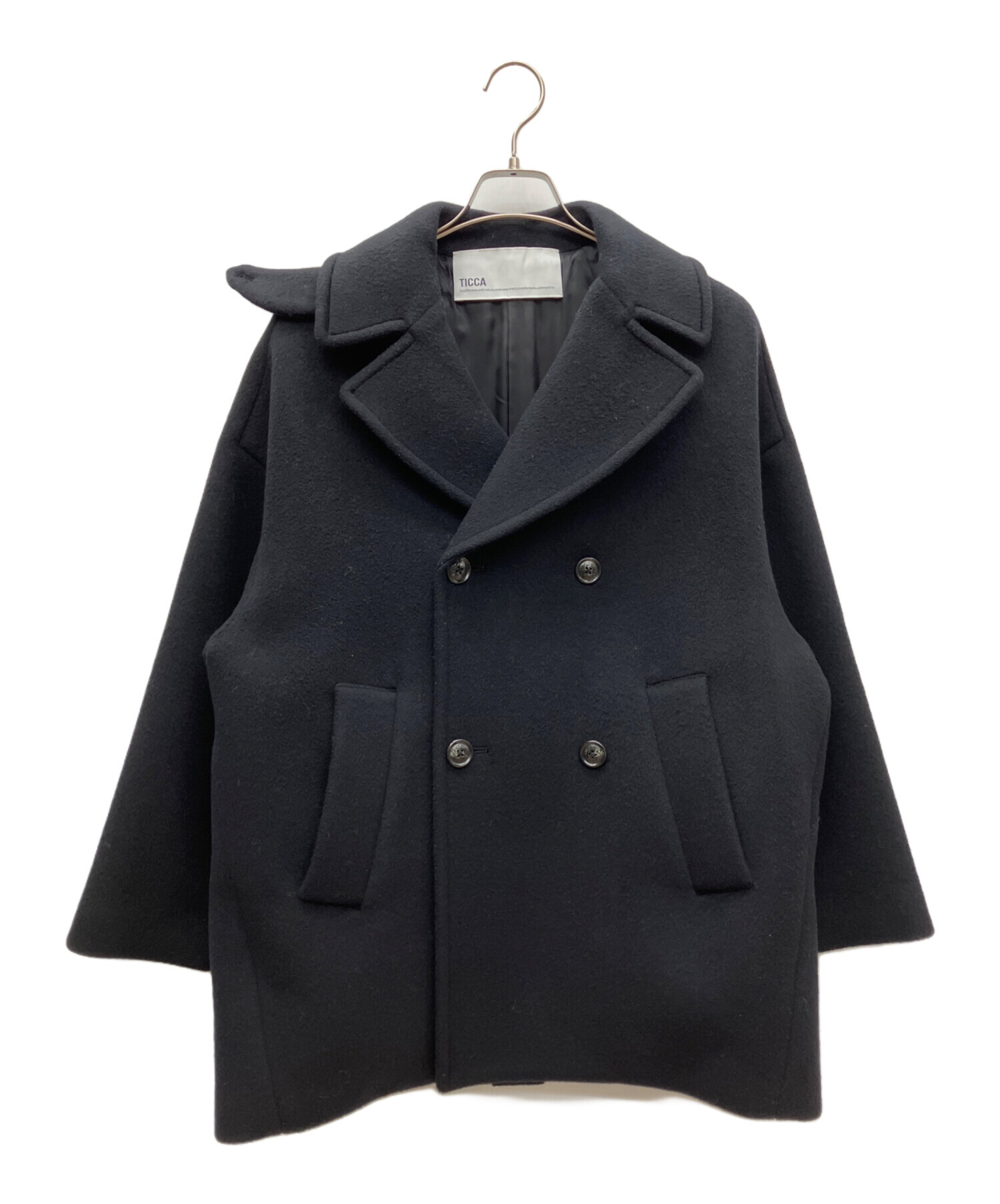 専用です　　【新品未使用】 TICCA ティッカ Pコート ブラック 美品 中古・古着通販】TICCA (ティッカ) ショートPコート ブラック サイズ