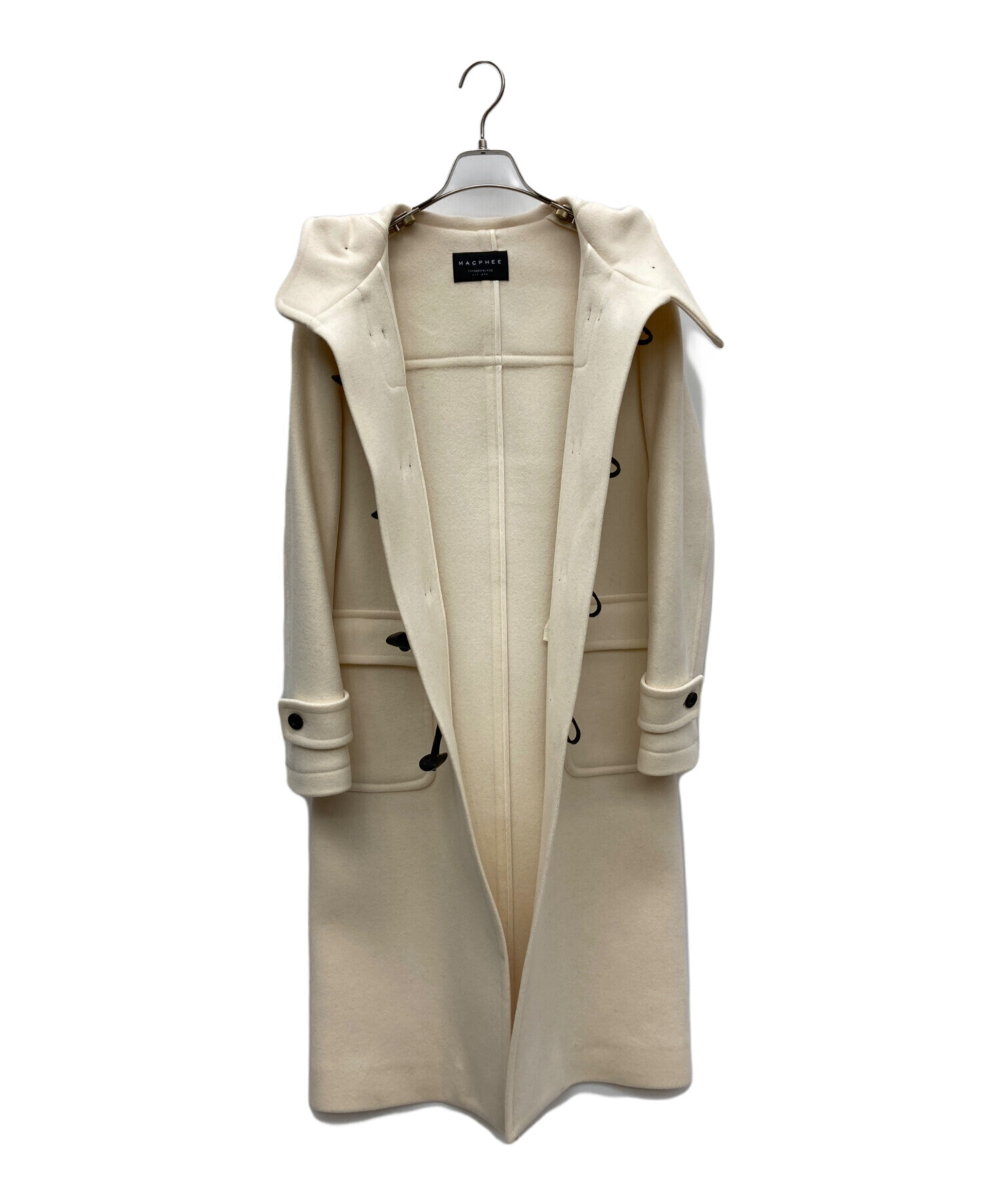 中古・古着通販】MACPHEE (マカフィー) ロングダッフルコート ホワイト