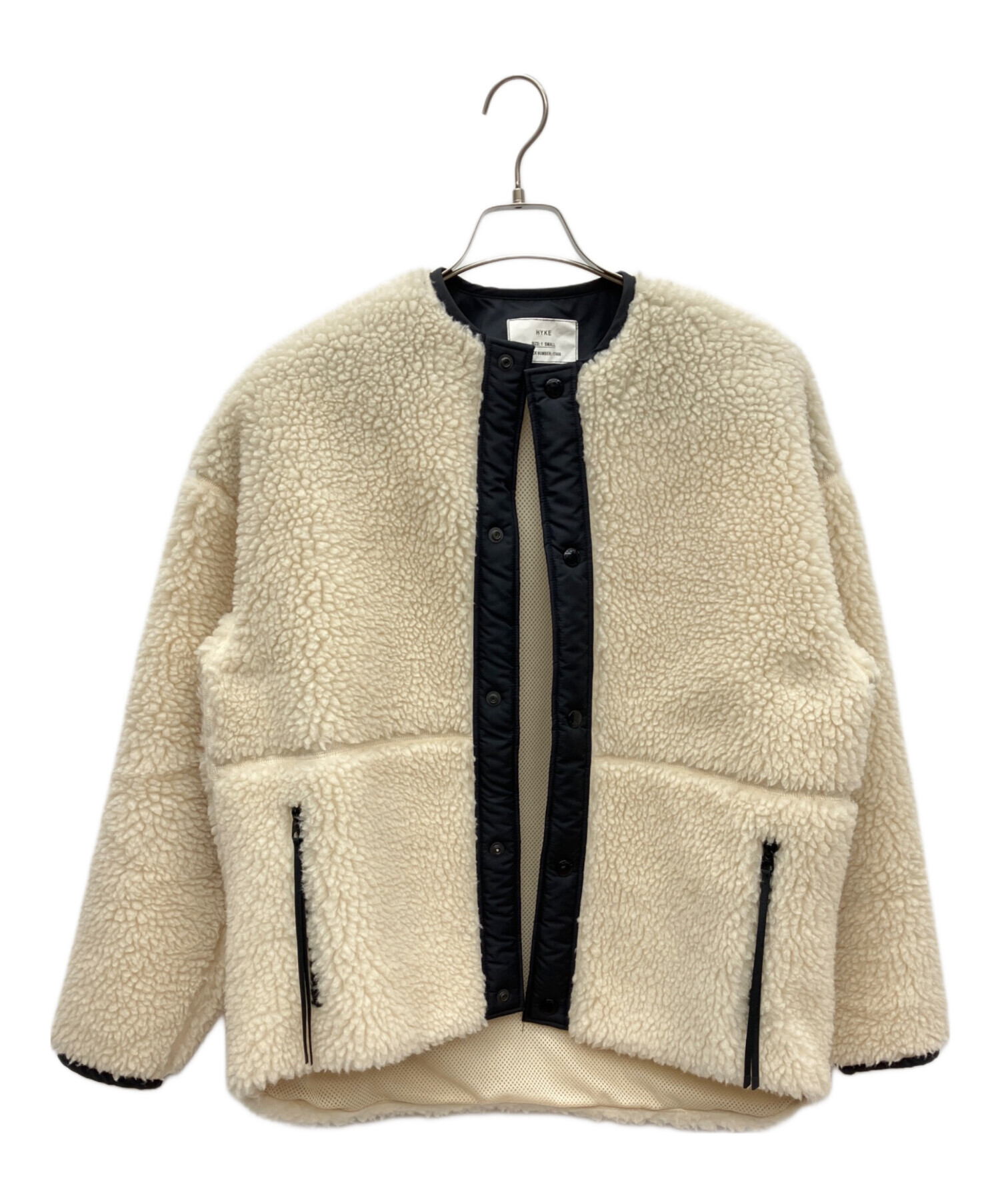 中古・古着通販】HYKE (ハイク) ボアコート ホワイト サイズ:SIZE S