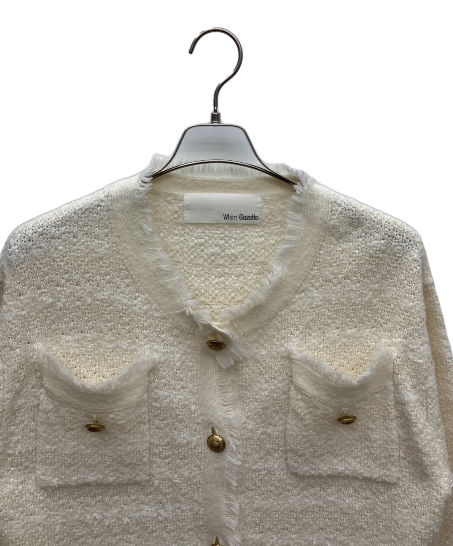 中古・古着通販】Whim Gazette (ウィムガゼット) ツイードニット