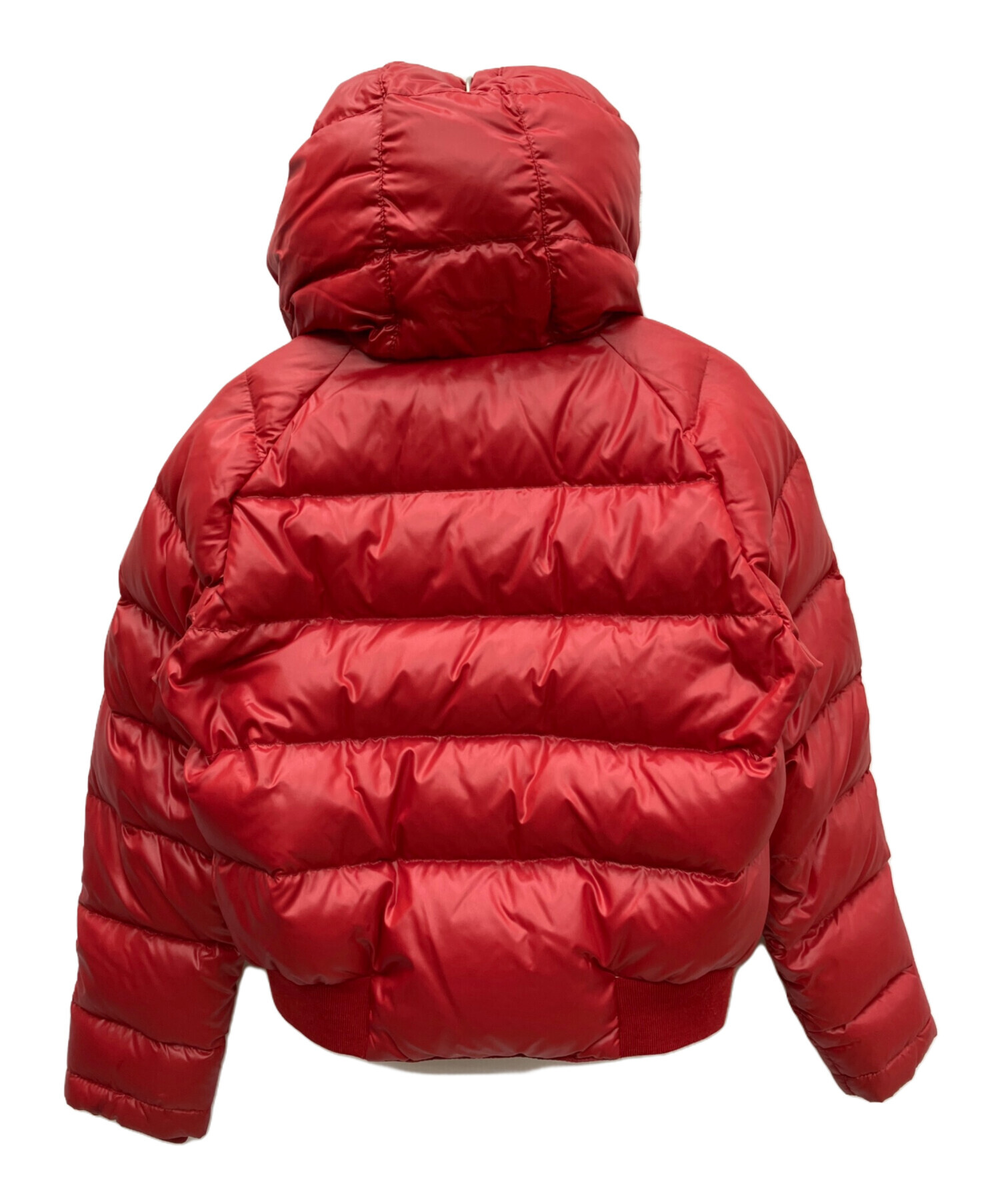 MONCLER フード付き レッドダウンジャケット 中古・古着通販】MONCLER (モンクレール) ダウンジャケット レッド