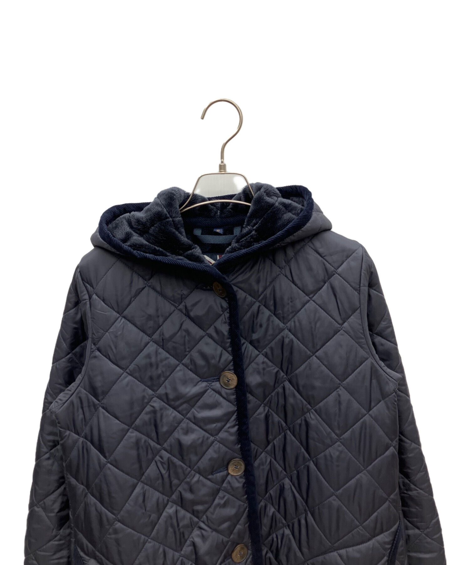 中古・古着通販】LAVENHAM (ラベンハム) キルティングコート ネイビー