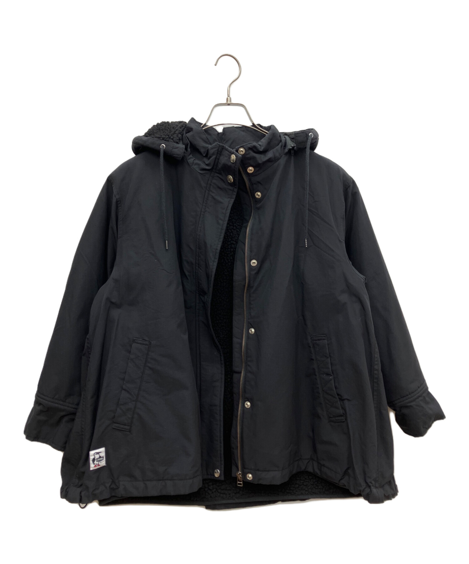 TIM COPPENS ティムコペンズ パーカー S 黒 【古着】【中古】【送料無料】 中古・古着通販】CHUMS (チャムス) ライナー付マウンテンパーカー