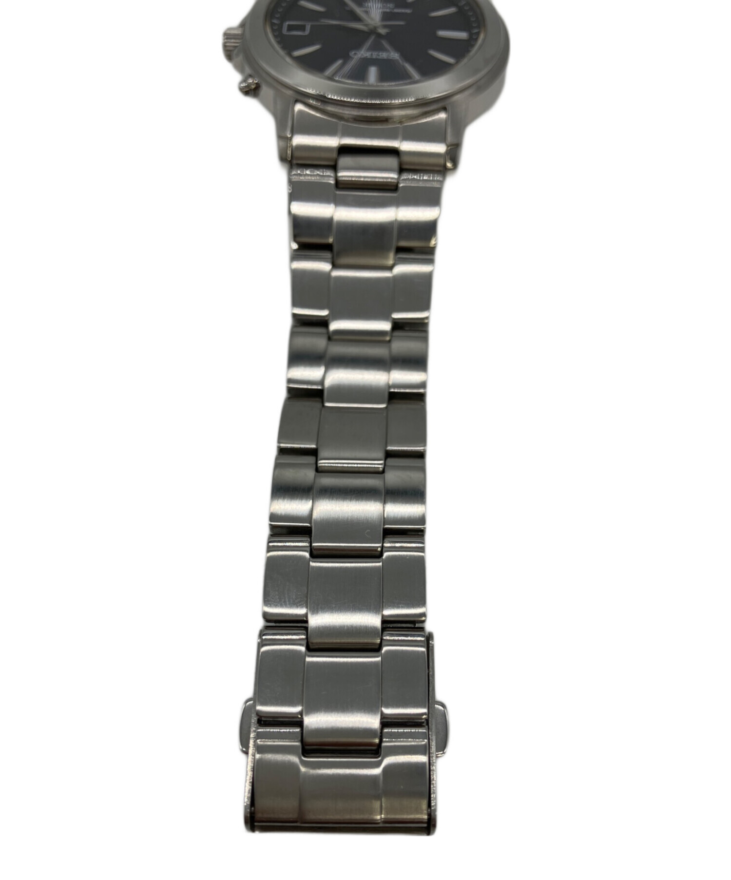 中古・古着通販】SEIKO (セイコー) ソーラー電波腕時計 ブラック
