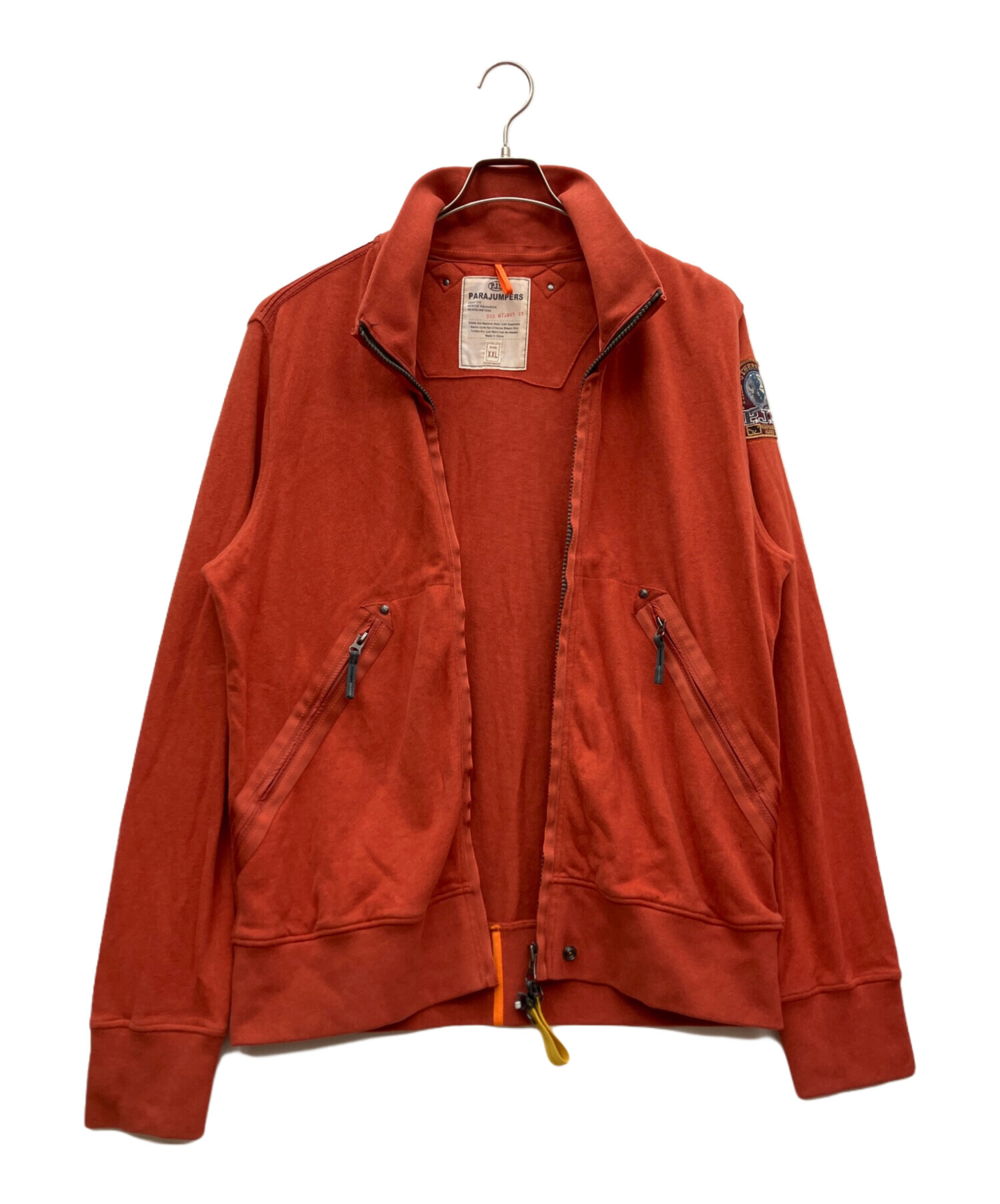 【未使用】PARAJUMPERS ディストレストレザー ジャケット 革ジャン 中古・古着通販】PARAJUMPERS (パラジャンパーズ) ジップアップ