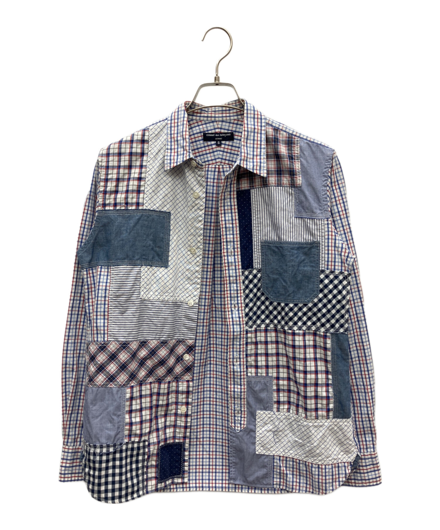 【COMME des GARÇONS SHIRT】パッチワークシャツ（サイズS） 1068004079278475_03_3194w.jpeg