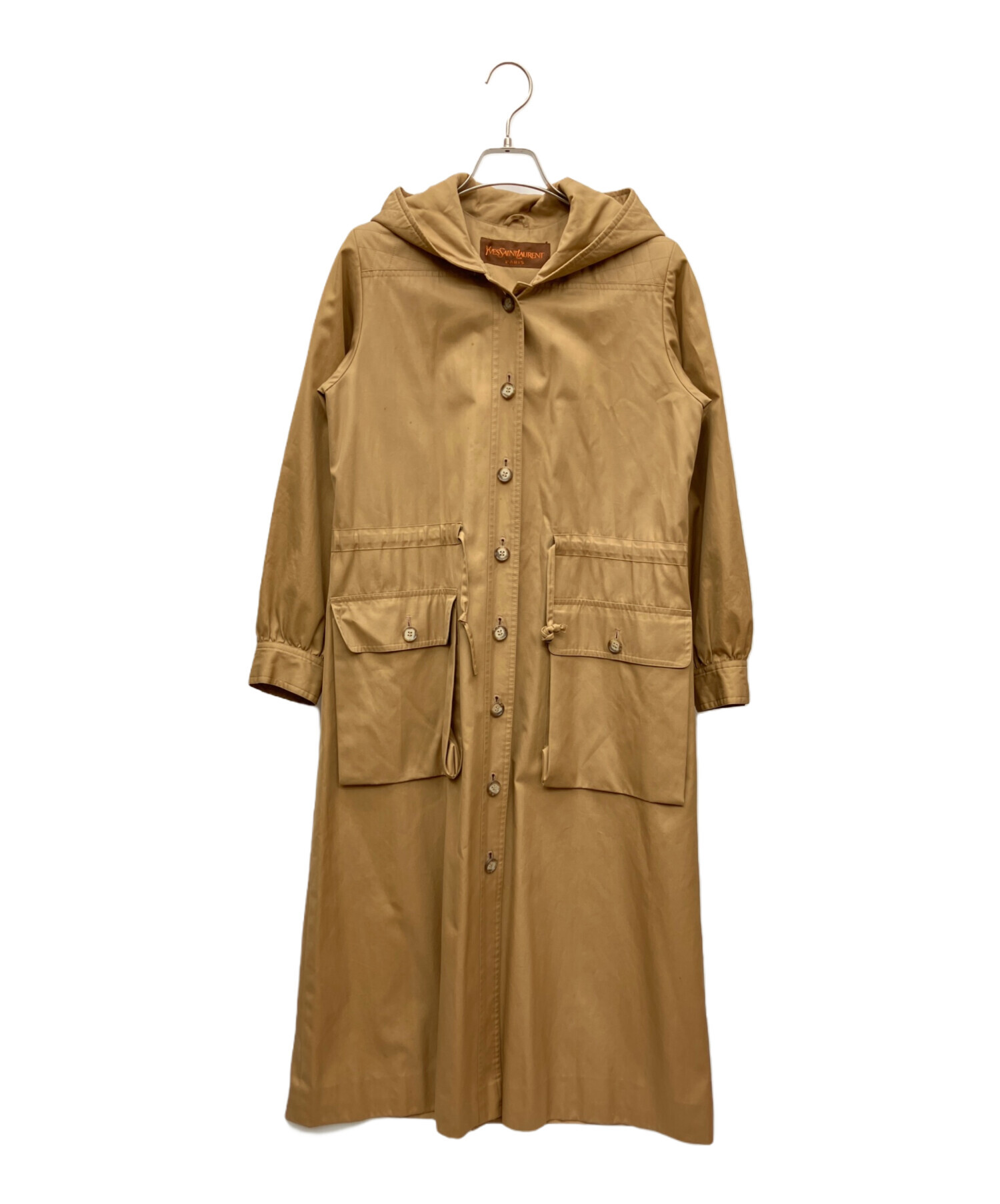 YVE SAINT LAURENT イヴ・サンローラン コート M 綿 ベージュ YVE SAINT LAURENT イヴ・サンローラン コート M 綿 ベージュ - メルカリ