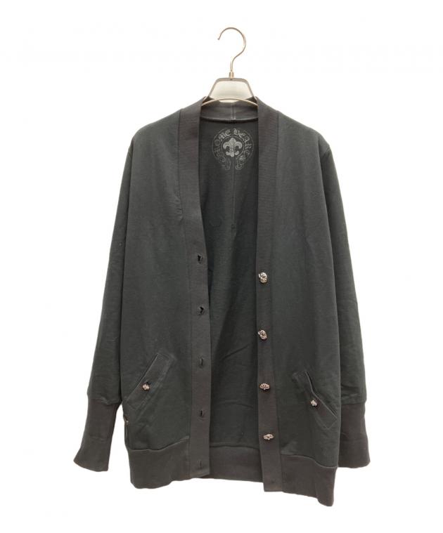 クロムハーツ ダークグレー カーディガン 中古・古着通販】CHROME HEARTS (クロムハーツ) 薄手カーディガン
